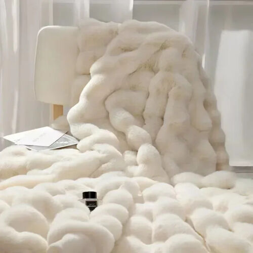 Winter Plüsch Decke Warm Super Weich Decken Bett Sofabezug Flauschig Überwurf - Bild 24 von 27