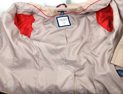 Chaqueta de chaquetón Tommy Hilfiger para mujer color tostado forrado mezcla de algodón doble pecho XL - Imagen 7 de 17