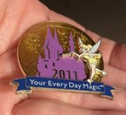 Tinker Bell 2011 Your Every Day Magic Disney Rewards Dated Year Castle 3D Pin — photo 6