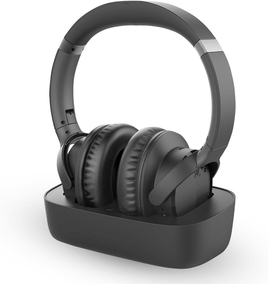 Seniors' Wireless TV Headphones - Comfortable Fit with 35-Hour Battery Life