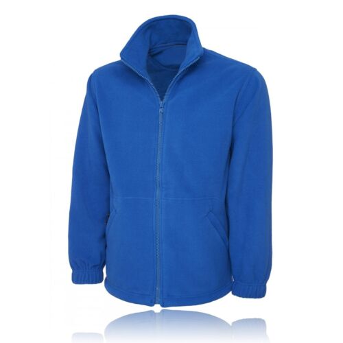 Chaqueta de lana para hombre con cremallera completa polar trabajo al aire libre cálido abrigo antipíldoras bolsillo superior - Imagen 14 de 15
