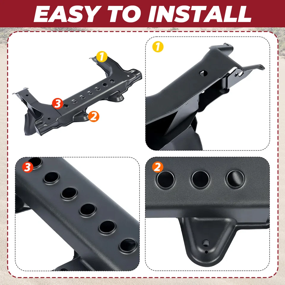 For 03-05 Cavalier Sunfire Front Sub K Frame Crossmember Subframe Engine Cradle - Imagem 4 de 4