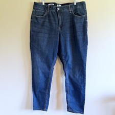 Ava Viv Womens Plus Size High Rise Comfort Waist Skinny Jeans Size 20 Dark Wash