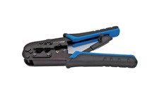 Custom Tools 8-900 Ratcheting Modular Crimper Stripper For RJ22 RJ11/RJ12 RJ45