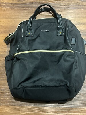 Kroser Laptop 14.1 Inch Black Backpack With USB Port Stylish Bag Computer