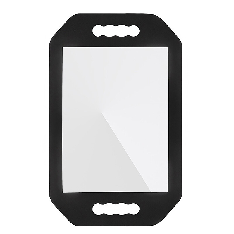 Foam Handheld Hairdressing Mirror Foam Round Rectangular Hairdressing