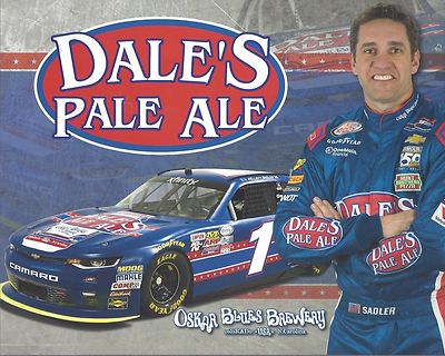 2017 ELLIOTT SADLER ''DALES PALE ALE JR MOTORSPORTS'' #1 NASCAR XFINITY POSTCARD
