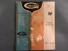 New Vintage GIBSON Sheer Nylon Seamless Stockings Size 9 Desert Sand 400 Needles
