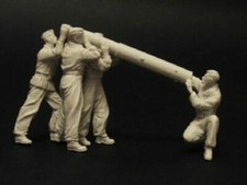 1/32 4pcs Resin Figure Model Kit German Soldiers Luftwaffen WWII WW2 Unpainted