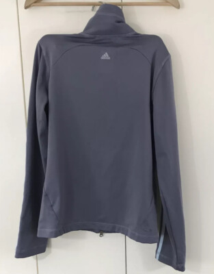 adidas clima365 フード付きジャケット UK10 Adidas Clima365 Black/White Mens Full Zip Track Jacket Sz M