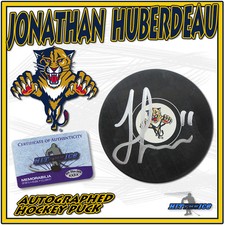 JONATHAN BUBERDEAU Signed FLORIDA PANTHERS PUCK - w/COA