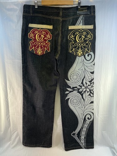 COOGI Black Jeans Mens 40x33 