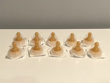 Pack of 10 Similac Infant Nipples & Rings, Standard Flow, EXP 03/2028 NEW!