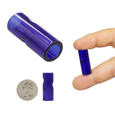 1000 puntas de vidrio - 12 mm - azul - cigarrillos, cigarros, con pegamento rodante GlueGar 4 oz