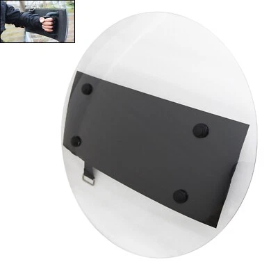 BANFLUXION 21.6'' Portable Round PC Anti-Riot Shield Forearm Security Protection Shield