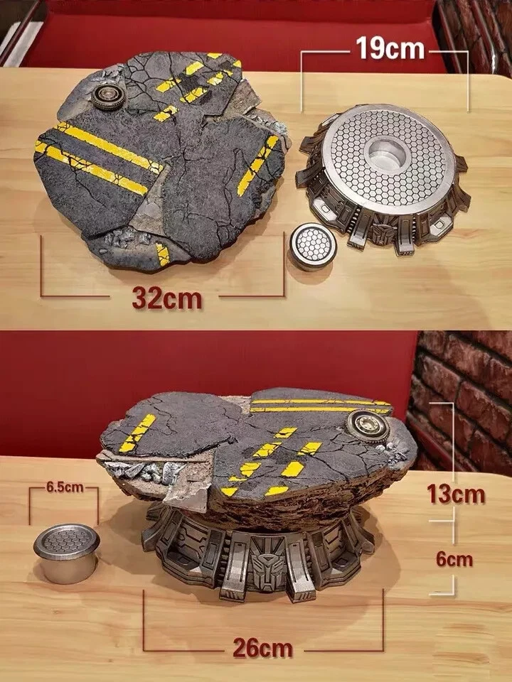 12 1/3" Exhibition Stand Base For 3A ThreeA Optimus Prime Transformer Figure Toy - Image 2 of 4