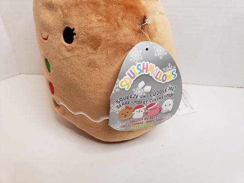 Squishmallows Gina the Gingerbread 8” 7” Christmas Rare Retired BNWT - Picture 2 of 4