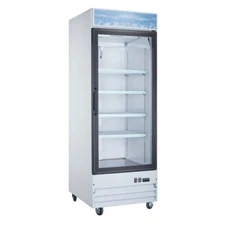 Omcan USA 50036 28" 1-Section Merchandiser Refrigerator with Glass Door in Wh...