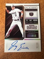 2018 Panini Contenders PLAYOFF Ticket AUTO Jeremy Eierman Oakland A’s 2/15 Ssp