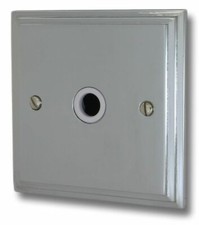 G&H VC79W Victorian Plate Polished Chrome 1 Gang Flex Outlet Plate