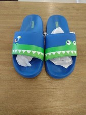 Gymboree Kids Blue Alligator Slides Size 2