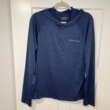 Vineyard Vines Light weight Small Blue Performance Longsleeve Hooded Shirt