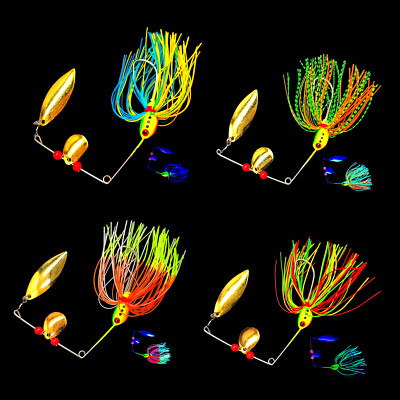 Spinnerbait 17g Spinner Blinker Kunstköder Spinnköder Krautspinner Runner Blade