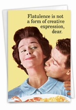 1 Funny Blank All Occasions Greeting Card -Creative Expression-Envelope,US-Made
