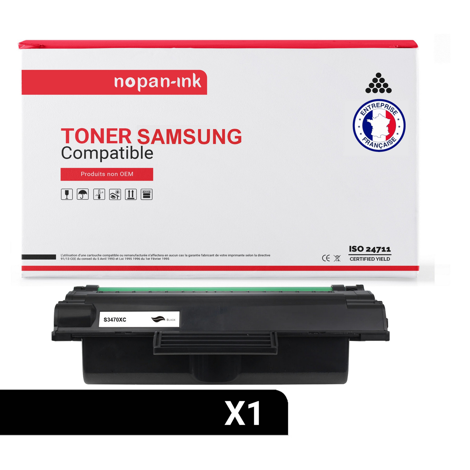 Toner SAMSUNG ML-D3470B compatible cartouche encre noire imprimante laser ML-3470