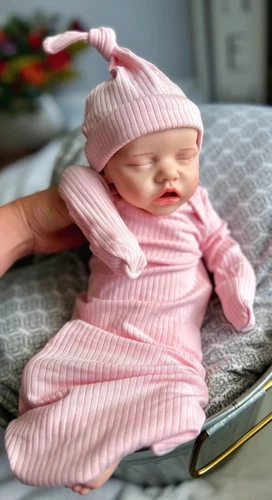 18 Zoll schlafende Reborn Puppe gewichtet 5,6 Pfund weiches Silikon Neugeborenes Baby Mädchen Weihnachtsgeschenk - Bild 17 von 21