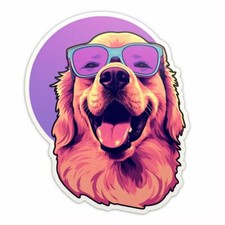 Golden Retriever Vinyl Decal Sticker for Car, Laptop, Tumbler and More.  001152