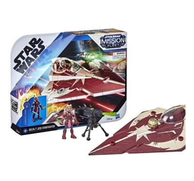 STAR WARS Mission Fleet Delta-7 Jedi Starfighter w/ Ashoka Tano **NEW**