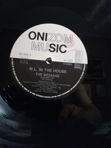 M.L.IN THE HOUSE - THE MESSAGE -club mix - hypno mix - instr.ep.45 giri vinile - Picture 5 of 7