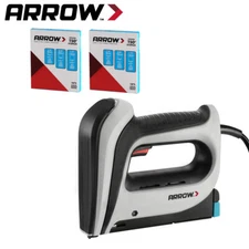 Arrow Electric Staple Gun Kits Corded Stapler 3750PCS T50 1/4" 3/8" 1/2" Staples