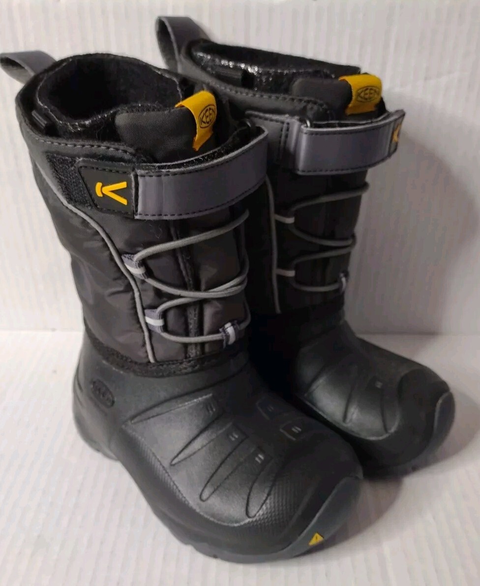 Stivali impermeabili Keen Lumi ragazzi stivali invernali caldi neri taglia USA 9 EU 25 26 UK 8