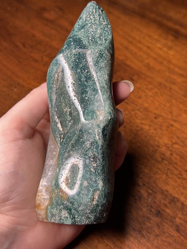 Moss Agate Crystal Flame - Picture 2 of 4