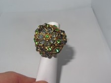 Rhinestone Flower Ring Jewelry Stretchy Style 819M 