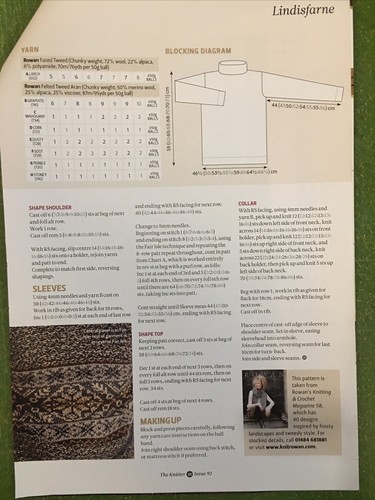 Knitting pattern MEN’S SWEATER (striking rollneck Fair Isle adaptation) - Picture 5 of 6