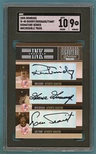 2005 Donruss Signature Series Guidry/Gossage/Tiant Auto Issue #IS-48 SGC 10/9!