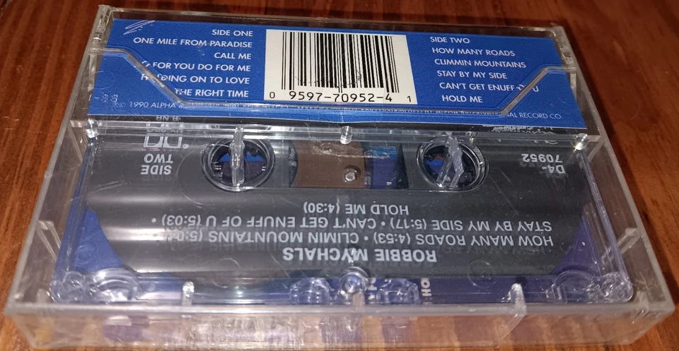 Robbie Mychals Self Titled SEALED Cassette 1990 Alpha International Records - Image 2 of 4