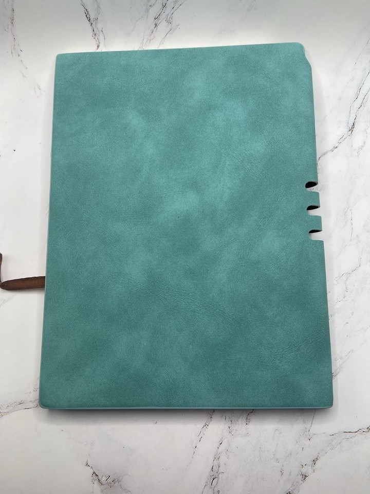 TIFFANY & Co Blue Suede NOTEBOOK & PEN Gift SET ~ Journal Diary