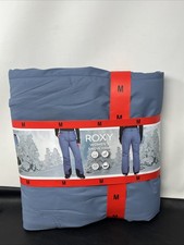 Roxy Women Size Medium 8-10 Snow Pants DryFlight Technology Blue Ski Snowboard