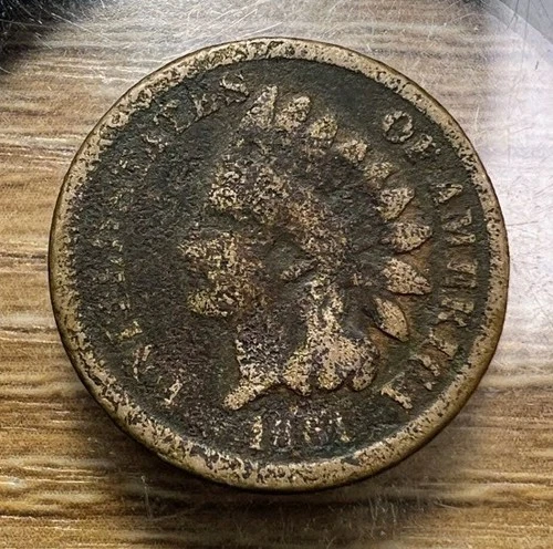 1861 Indian Head Cent - Actual Coin Shown - Free Shipping & Tracking INV#85