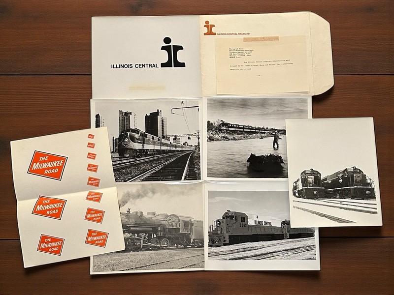 Illinois Central Railroad Marketing & Information Media Mailing Package