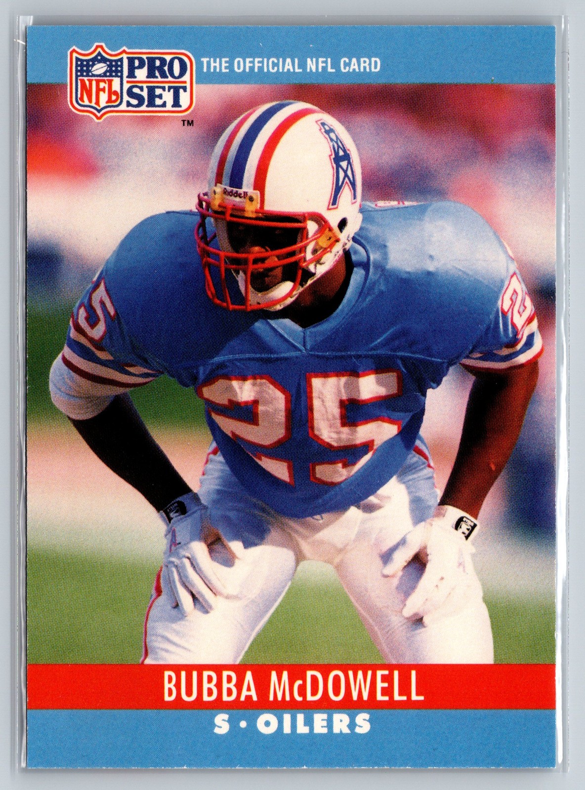 1990 Pro Set #123 Bubba McDowell Houston Oilers