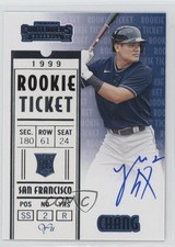 2020 Panini Contenders Retro 1999 Rookie Ticket Yu Chang #RT99-YC Auto 1cc7