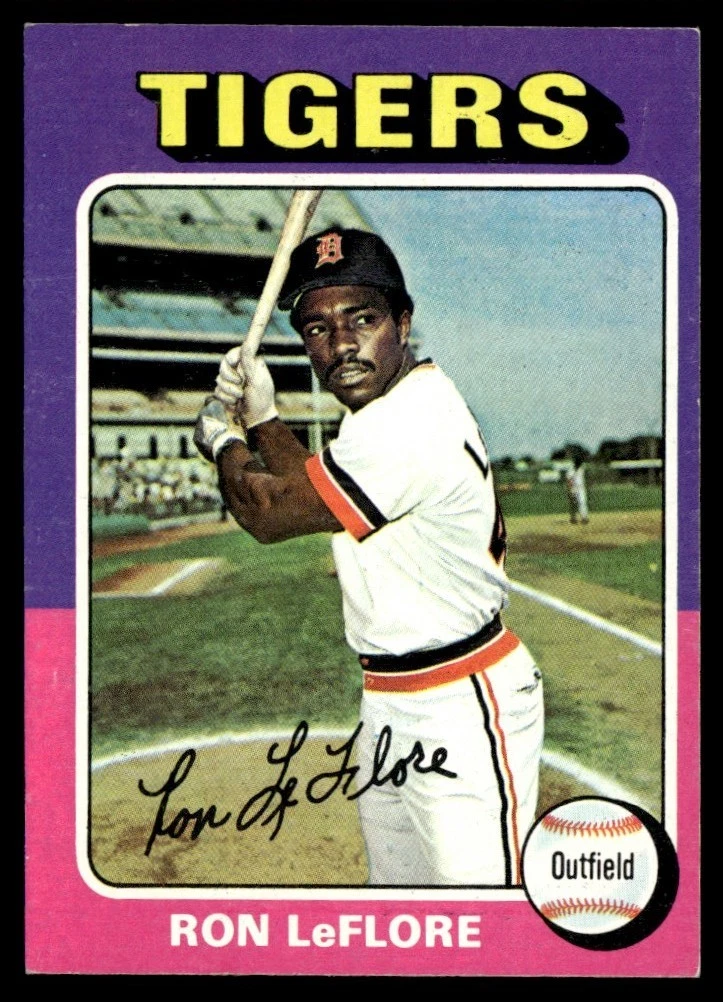 1975 Topps Mini Ron LeFlore --- RC Detroit Tigers #628
