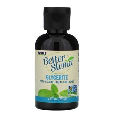 NOW FOODS BetterStevia Liquid Glycerite (Glycerin - kalorienfreier Süßstoff) 59m