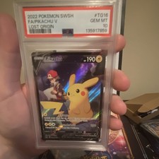 Pikachu V - TG16 - Lost Origin - Full Art - PSA 10 - Pokémon TCG (2022)