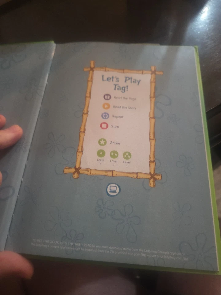 LeapFrog LeapReader TAG Book Spongebob Squarepants Race Home School Kids - Image 2 of 4